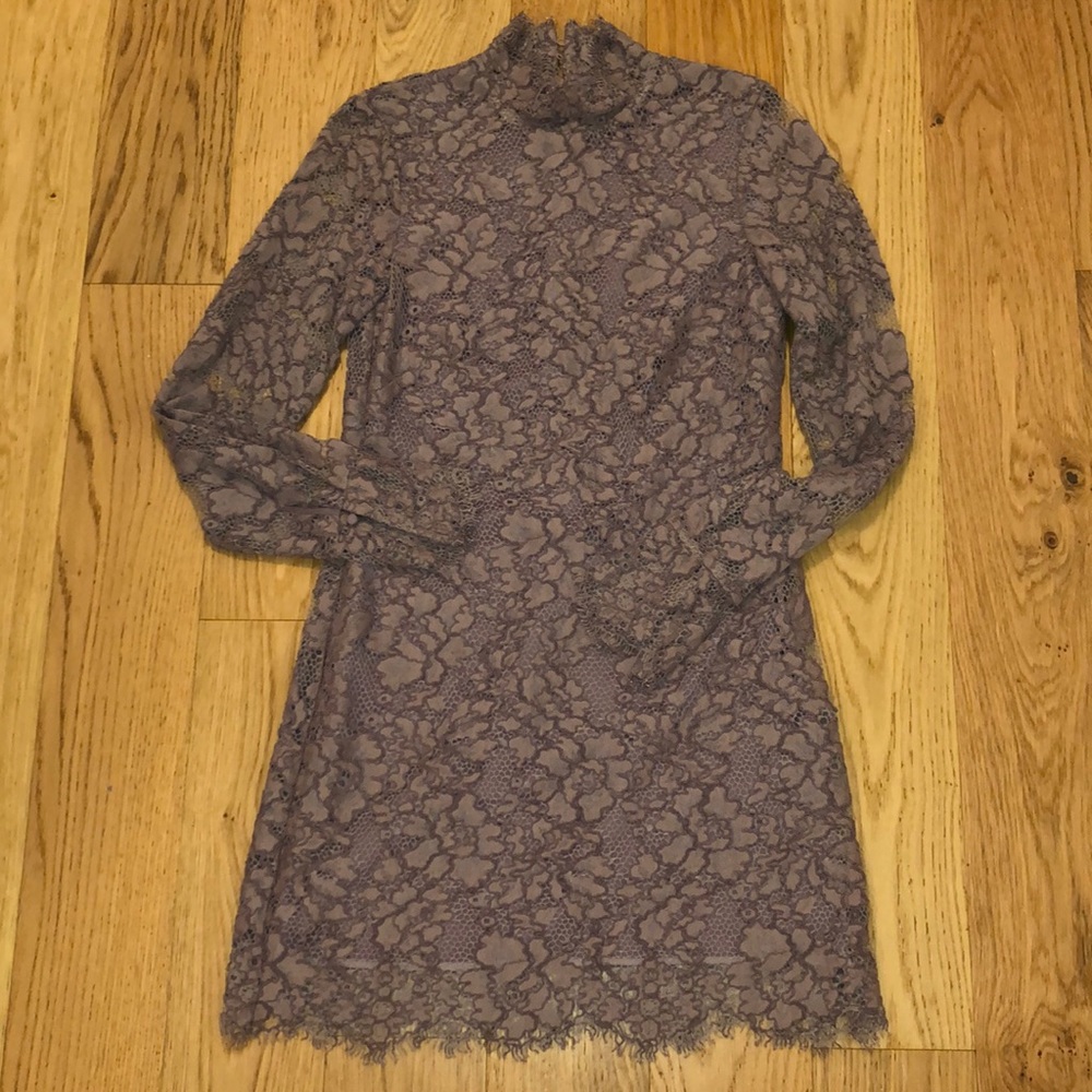 H &M violet lace dress